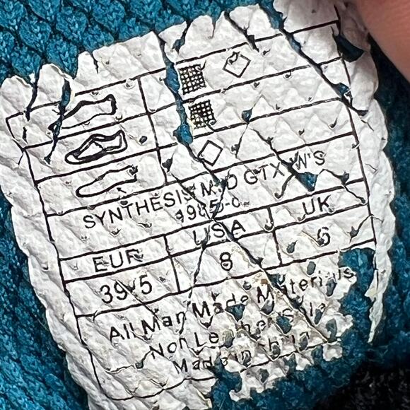 La Sportiva Hiking Boots Womens 8 Gore-Tex Synthesis Mid GTX Teal Blue ** - Picture 12 of 14